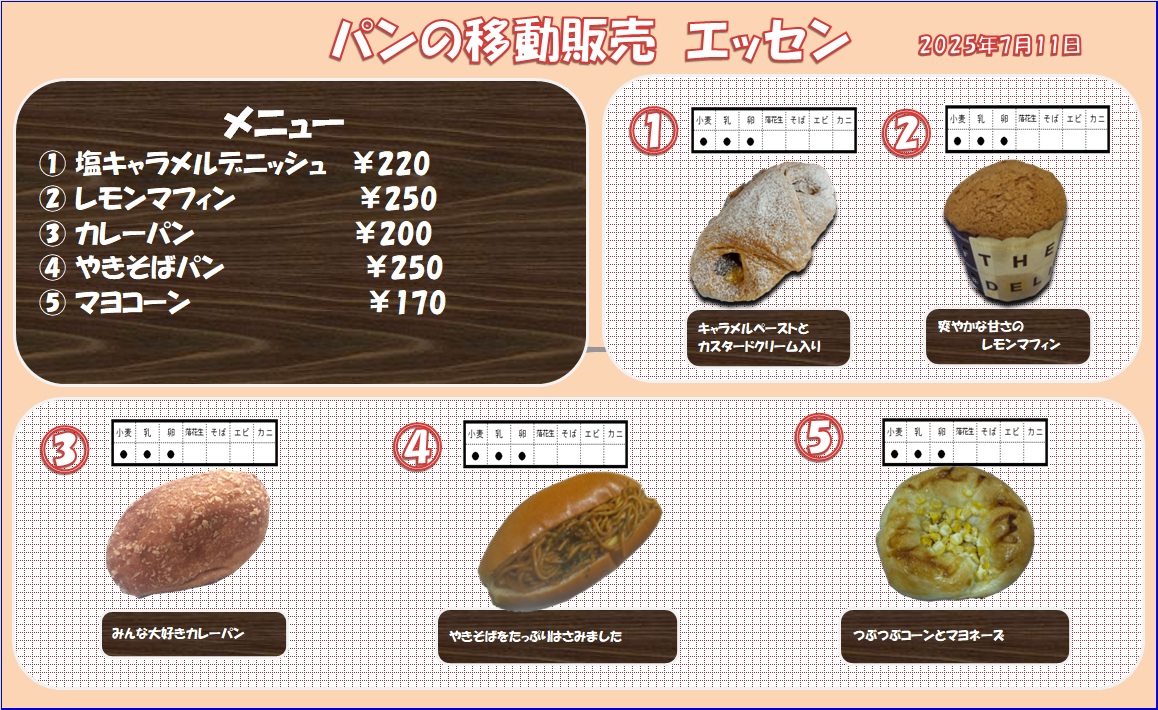 7月のパン